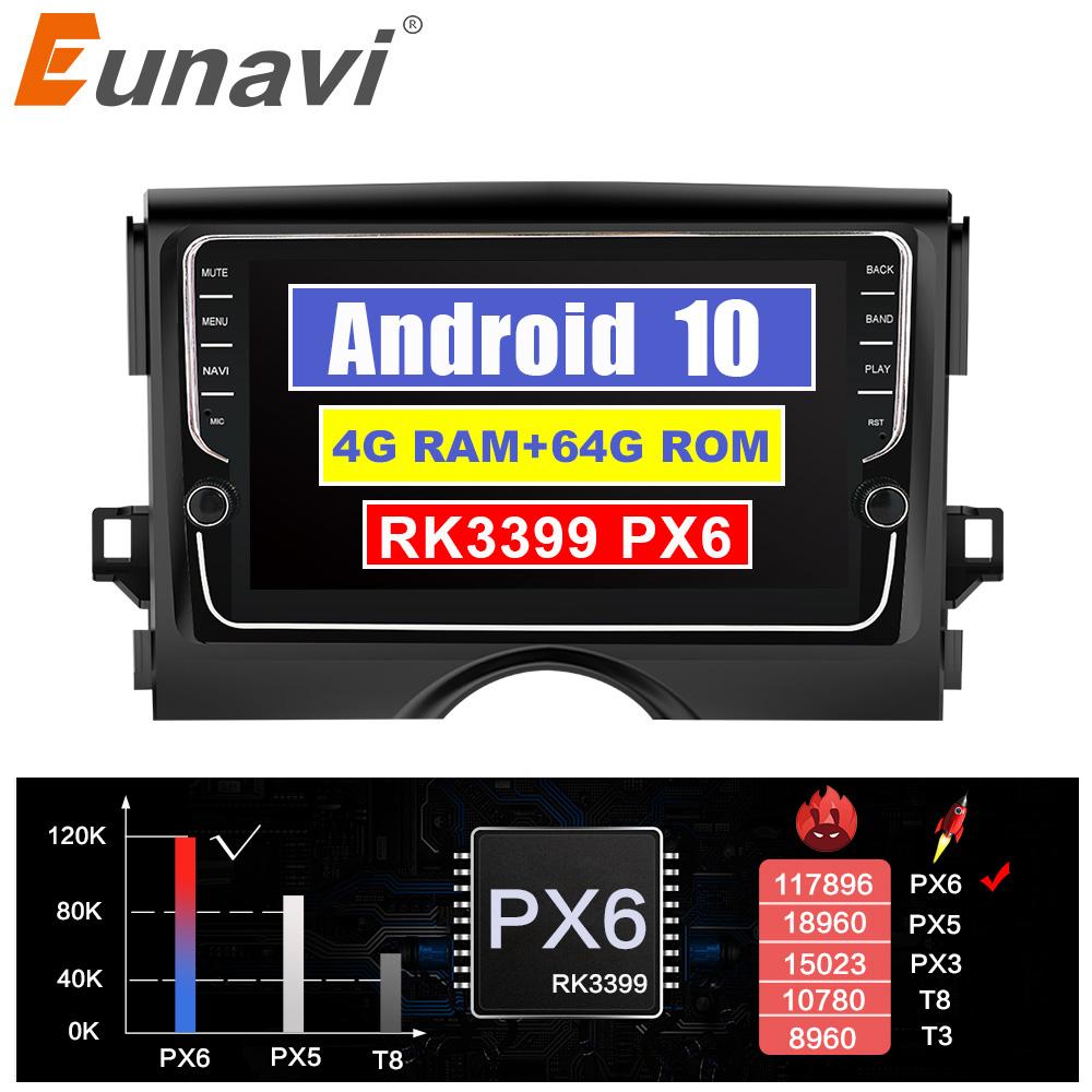 Eunavi 2 din Android 10 car radio stereo multimedia GPS for Toyota Reiz 2010-2017 2din headunit TDA7851 Subwoofer USB NO DVD