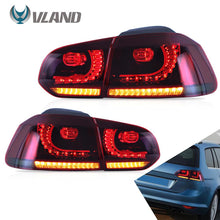 Charger l&#39;image dans la galerie, VLAND Car Accessories LED Tail Lights Assembly For 2008-2013 Volkswagen GOLF 6 MK6 GTI 2012-2013 Golf R Tail Lamp Full LED DRL