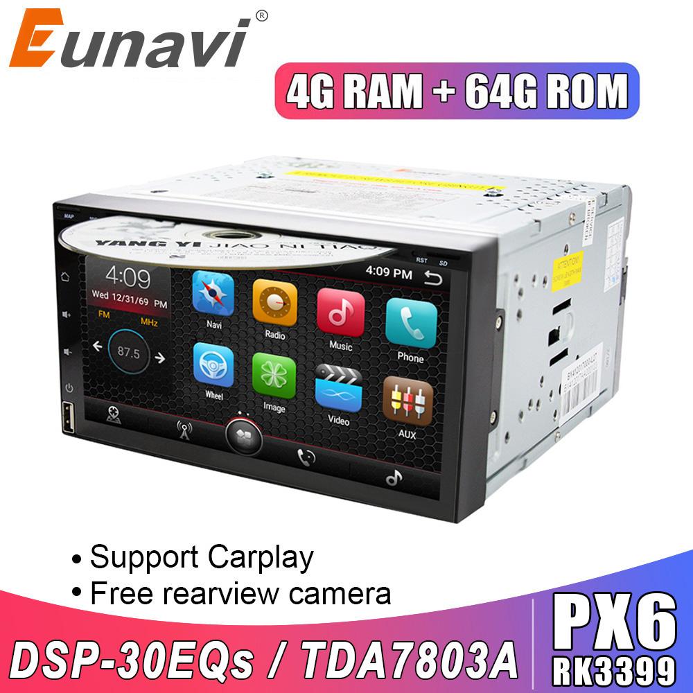 Eunavi 2 din android car dvd multimedia player universal 2din auto radio stereo GPS Navigation headunit in dash usb FM WIFI