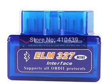 Laden Sie das Bild in den Galerie-Viewer, Eunavi MINI ELM327 Bluetooth V1.5 ELM 327 Schnittstelle OBD2 / OBD II Auto Code Scanner