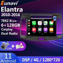 Cargar imagen en el visor de la galería, Eunavi Car Radio For Hyundai Elantra 2010 - 2016 Multimedia Video Player Navigation GPS Android 11 Head unit 2DIN 2 Din DVD 4G