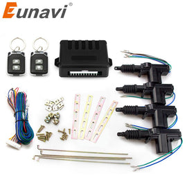 Eunavi universal car power door lock actuator Auto Central control Remote Locking Keyless Entry System 12V Motor (4 Pack)