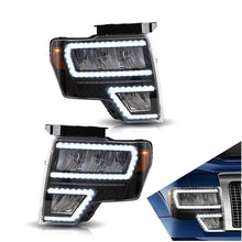 Charger l&#39;image dans la galerie, Vland Headlights Assembly For Ford F-150 2009-2014 With Full LED Start up Animation DRL Raptor Front Lamp