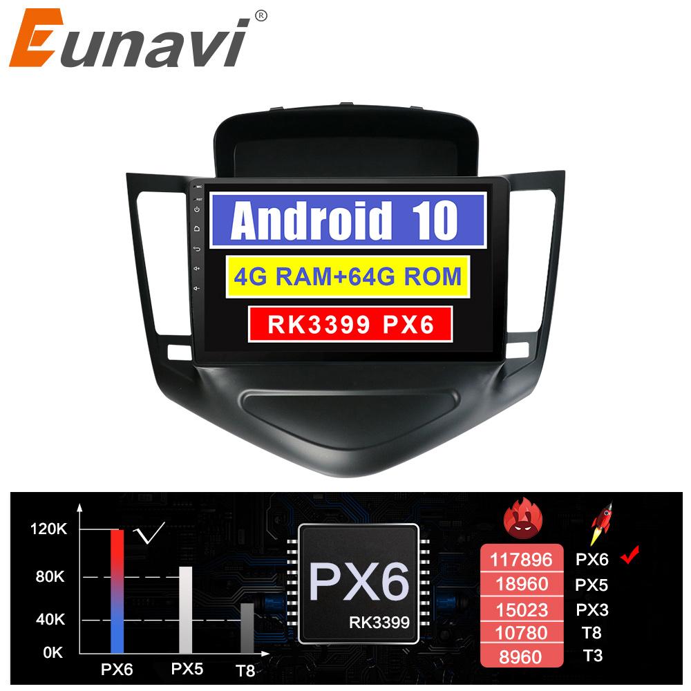 Eunavi 2 din car radio Multimedia Player For Chevrolet Cruze J300 2009-2014 2din head unit TDA7851 Android 10 HD screen stereo