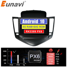 Charger l&#39;image dans la galerie, Eunavi 2 din car radio Multimedia Player For Chevrolet Cruze J300 2009-2014 2din head unit TDA7851 Android 10 HD screen stereo