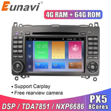 Laden Sie das Bild in den Galerie-Viewer, Eunavi 2 Din Android 10 Car Multimedia Player DVD Radio GPS Auto For Mercedes Benz B200 B class W245 B170 W209 W169 Sprinter DSP