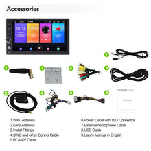 Załaduj zdjęcie do przeglądarki galerii, Eunavi 2 Din 7&#39;&#39; Universal Android Car Multimedia Player Radio Stereo GPS Auto Headunit Navigation Audio Screen USB RDS NO DVD