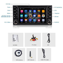 Załaduj zdjęcie do przeglądarki galerii, Eunavi Android 9.0 2 DIN Car Radio DVD GPS Multimedia For Toyota Hilux Yaris VIOS Camry  Corolla Prado RAV4 Prado 2003 - 2008