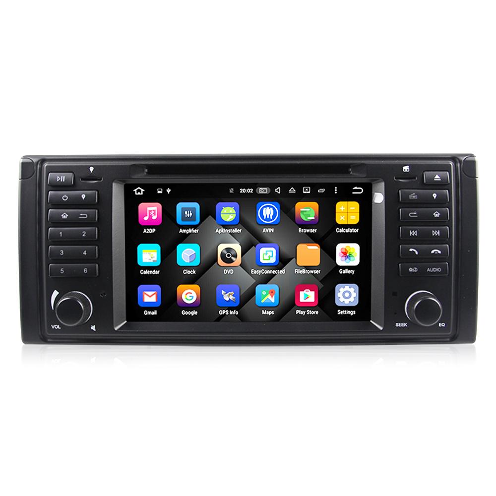 Eunavi 1 din Android 9 Car DVD For BMW E39 1996-2003 E53 X5 GPS Multimedia Radio Stereo player DSP WIFI 4GB 64GB headunit 8 core