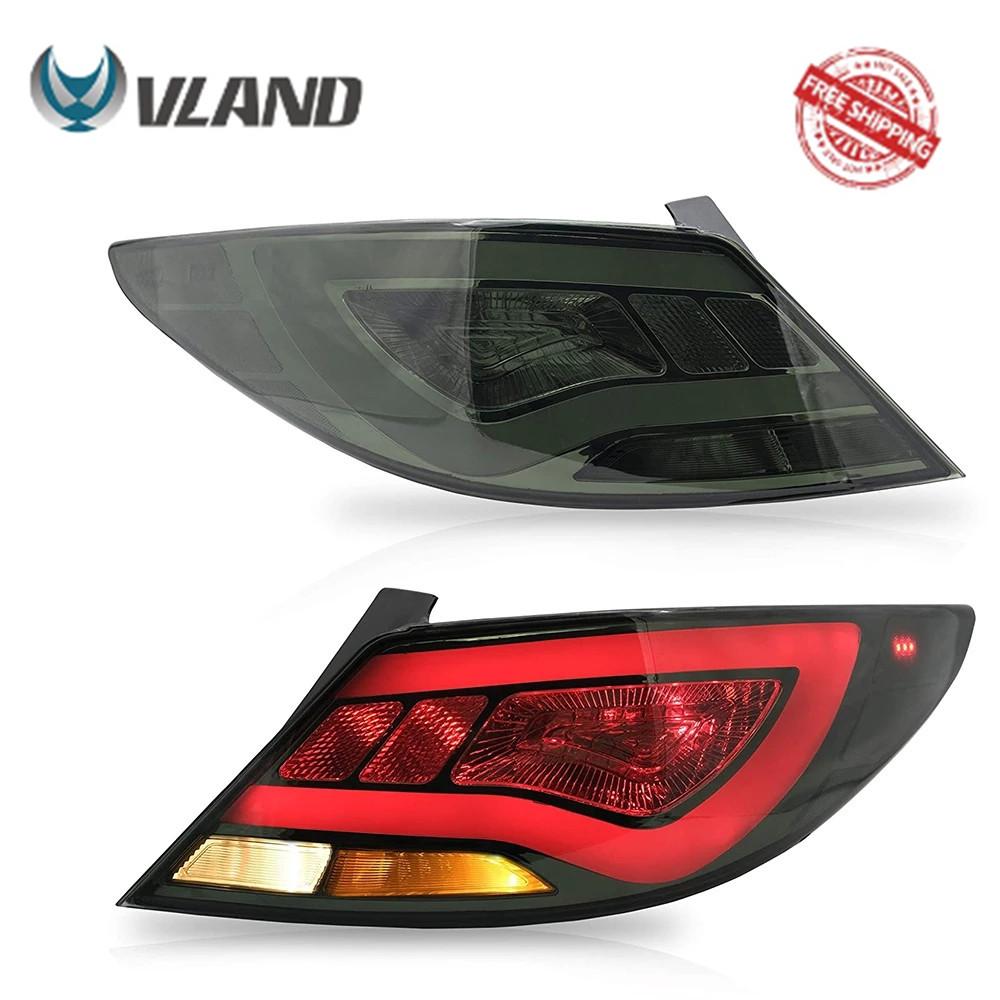 VLAND Tail Lights Assembly For Hyundai Accent Verna 2010-2013 Taillight Tail Lamp With Turn Signal Reverse Lights LED DRL Light