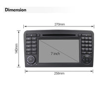 Cargar imagen en el visor de la galería, Eunavi 2 Din Android 10 Car DVD Player GPS For Mercedes Benz Class ML W164 ML350 ML300 GL500 ML320 ML280 GL350 GL450 Radio BT