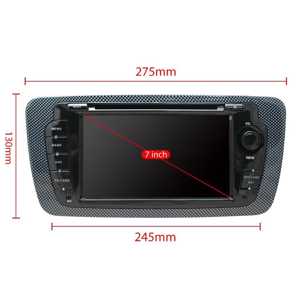 Eunavi 2 Din Car Radio Audio DVD For Seat Ibiza 6j 2009 2010 2011 2012 2013 Multimedia Player 3G WIFI 2Din GPS Navigation