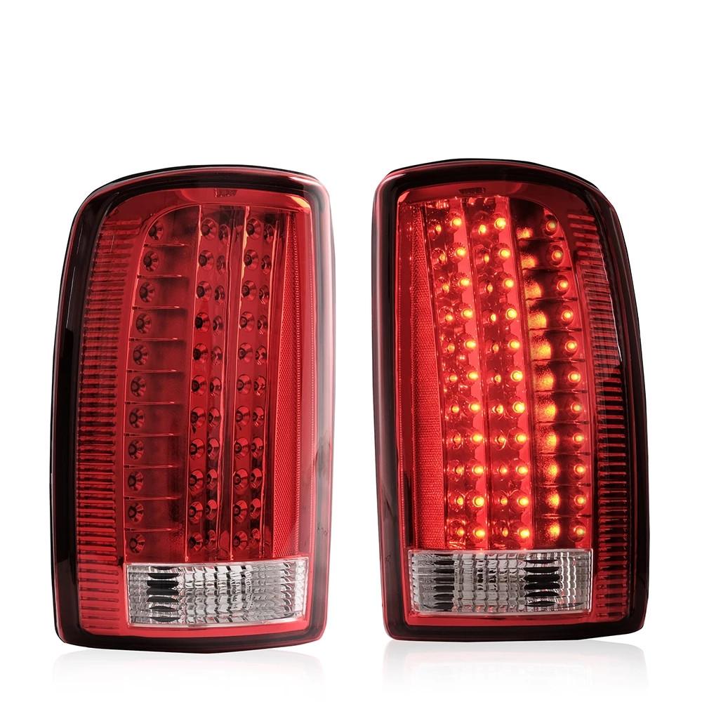 VLAND Tail Lights Assembly For GMC Yukon Chevrolet Tahoe Suburban 2000-2006 Tail Lamp Turn Signal Reverse Lights LED DRL Light