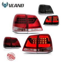 Laden Sie das Bild in den Galerie-Viewer, VLAND Tail Lights Assembly For Toyota Land Cruiser 2008-2015 Taillights Tail Lamp With Turn Signal Reverse Lights DRL Light