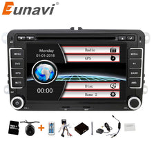 Laden Sie das Bild in den Galerie-Viewer, Eunavi 2 din 7 inch Car DVD player Radio Stereo GPS for VW GOLF POLO JETTA TOURAN MK5 MK6 PASSAT B6 bluetooth SWC Touch Screen