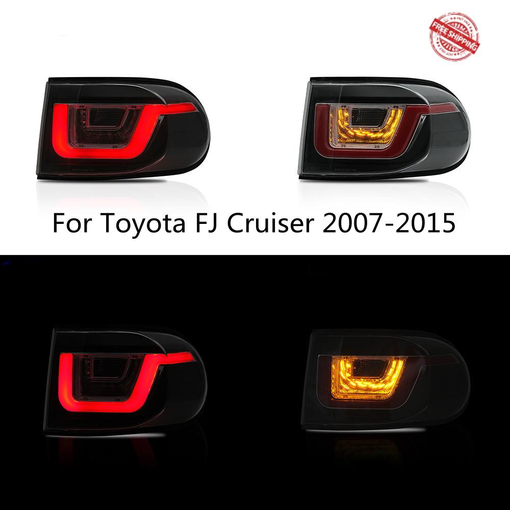 VLAND Tail Lights Assembly For Toyota FJ Cruiser 2007-2015 Taillight Tail Lamp With Turn Signal Reverse Lights LED DRL Light