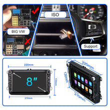 Załaduj zdjęcie do przeglądarki galerii, Eunavi Android 11 Car Video Player CARPLAY For VW Volkswagen Passat B7 B6 Golf Touran Polo Tiguan Jetta GPS Navigation Stereo