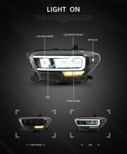 Cargar imagen en el visor de la galería, Vland Headlamp Assembly For Toyota Tacoma 2015 2016 2017 2018 2019 2020 Headlights Full LED Frontlight Day Running Lights