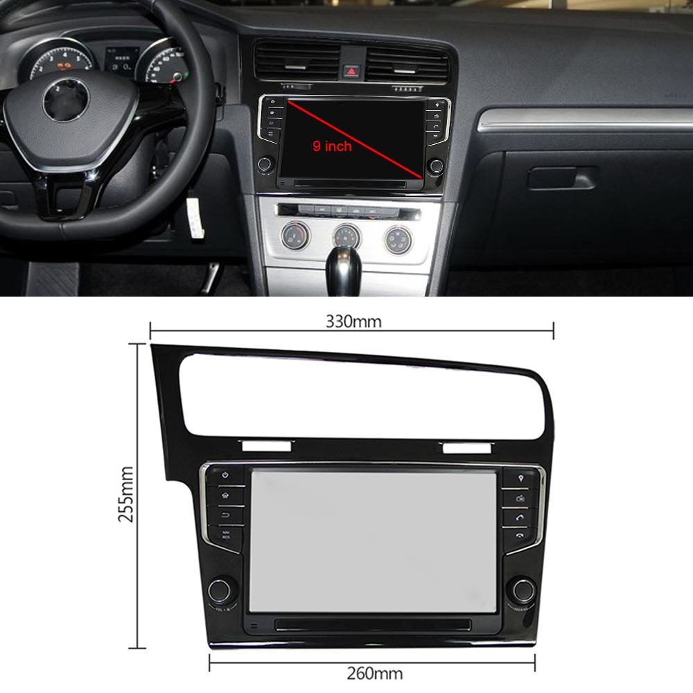 Eunavi 1 Din Android Car Radio Multimedia Player For VW Golf 7 Golf7 2013 2014 2015 2016 2017 GPS Navigation Audio Video WIFI