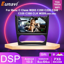 Laden Sie das Bild in den Galerie-Viewer, Eunavi 2 Din Car Multimedia Player For Mercedes Benz C Class W203 C200 C230 C240 C320 C350 CLK W209 2005-2009 GPS Auto Radio