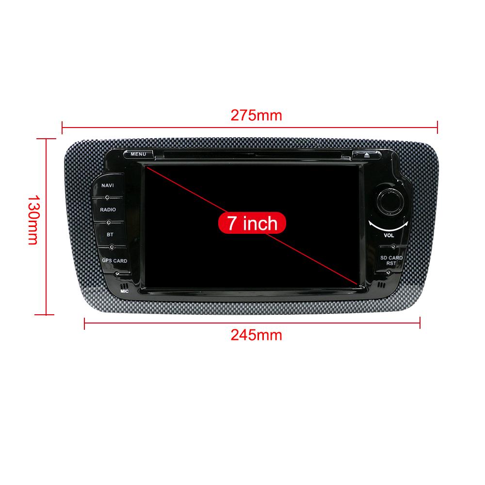 Eunavi Android 10 Car DVD Radio GPS Auto For Seat Ibiza 6j 2009 2010 2012 2013 Headunit Multimedia Stereo 4G Screen Audio USB BT