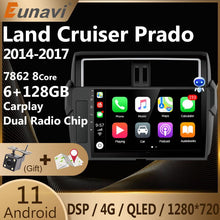 Załaduj zdjęcie do przeglądarki galerii, Eunavi Android 11 Car Radio Stereo For Toyota Land Cruiser Prado 150 2013 2014 2015 2016 2017 Multimedia Player 4G GPS 2 Din DVD