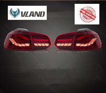 Charger l&#39;image dans la galerie, Vland Taillights Assembly For VW Golf 6/MK6 2008-2014 Dragon Scale Design Full LED With Dynamic Welcome + Sequential Turn Signal