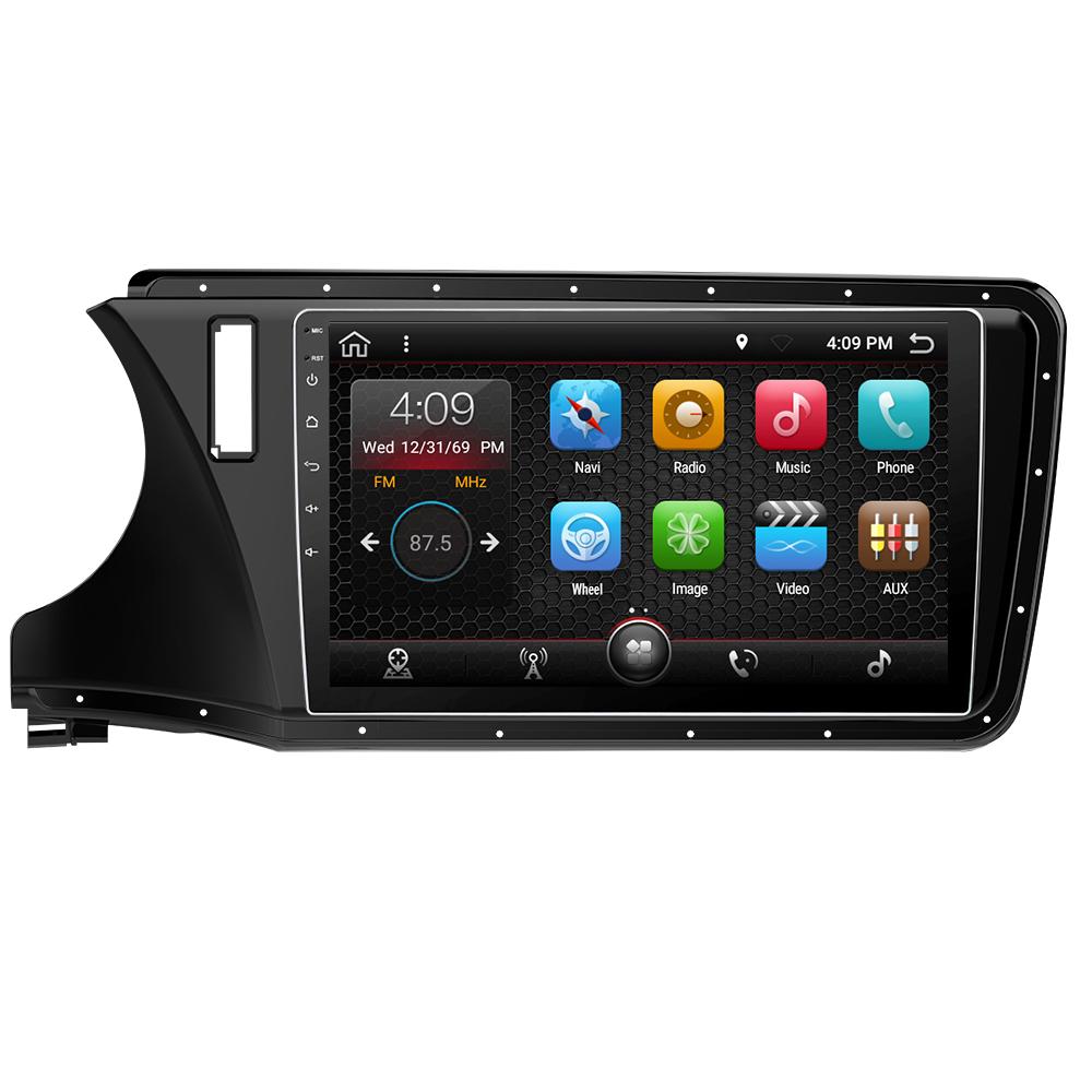 Eunavi 10.1 inch 2 din Android 10 Car Radio stereo GPS for Honda City 2015+ 2din Multimedia PC 1024*600 RDS Headunit wifi bt