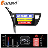 Eunavi car multimedia playe radio audio stereo gps auto for Toyota Corolla 2017 2018 navigation touch screen wifi Android 10