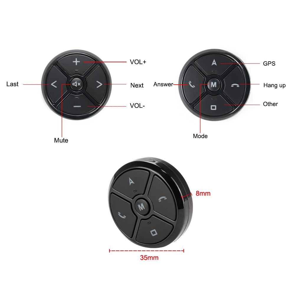 Eunavi Universal Auto Lenkrad Controller 4Key Musik DVD GPS Navigation Auto Lenkrad Radio Fernbedienung Tasten