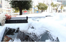 Cargar imagen en el visor de la galería, Car snow shovel ice shovel aluminum alloy telescopic snow brush ice shovel car snow removal deicing shovel winter snow shovel car supplies