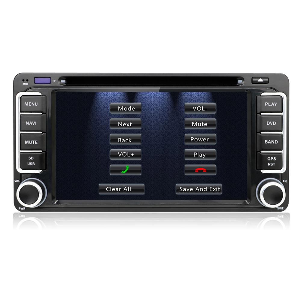 Eunavi 2 din Car DVD Radio Player GPS for Toyota Hilux yaris VIOS Camry Corolla Prado RAV4 Prado 2003 2004 2005 2006 2007 2008