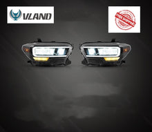 Load image into Gallery viewer, Vland Headlamp Assembly For Toyota Tacoma 2015 2016 2017 2018 2019 2020 Headlights Full LED Frontlight Day Running Lights