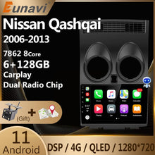 Cargar imagen en el visor de la galería, Eunavi 7862 2DIN Android 11 Car Radio Multimedia Player For Nissan Qashqai J10 X TRIAL 2006 2007 - 2013 Head unit 2 Din DVD GPS