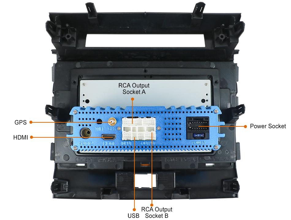 Eunavi 2 din Android 10 Car radio stereo GPS for Toyota Land Cruiser LC200 200 2007-2015 Double 2din Headunit TDA7851 subwoofer