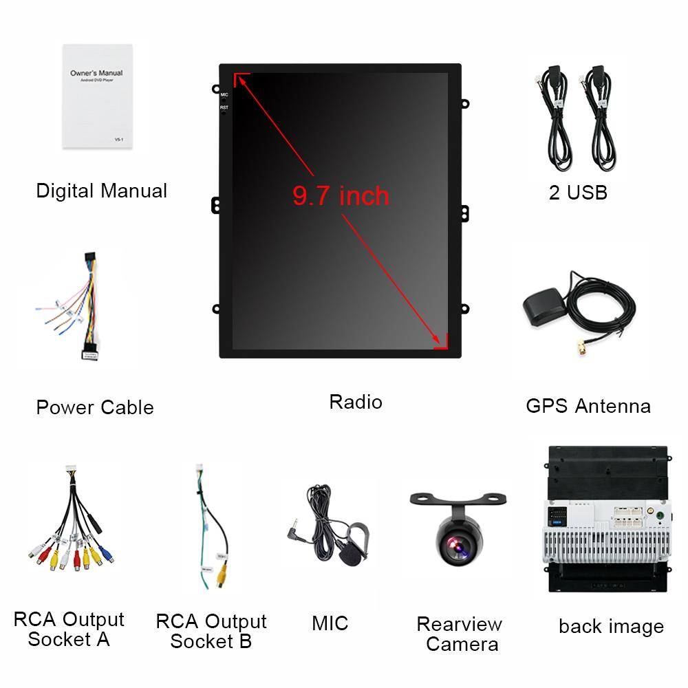 Eunavi 2Din Android-System Autoradio Multimedia-Player Stereo-Audio für universelle vertikale Tesla-Bildschirmeinheit GPS-Navigation WIFI