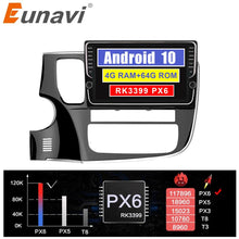 Charger l&#39;image dans la galerie, Eunavi 2 din car radio stereo multimedia Android 10 for Mitsubishi Outlander 2017 2Din headunit GPS TDA7851 audio navigation