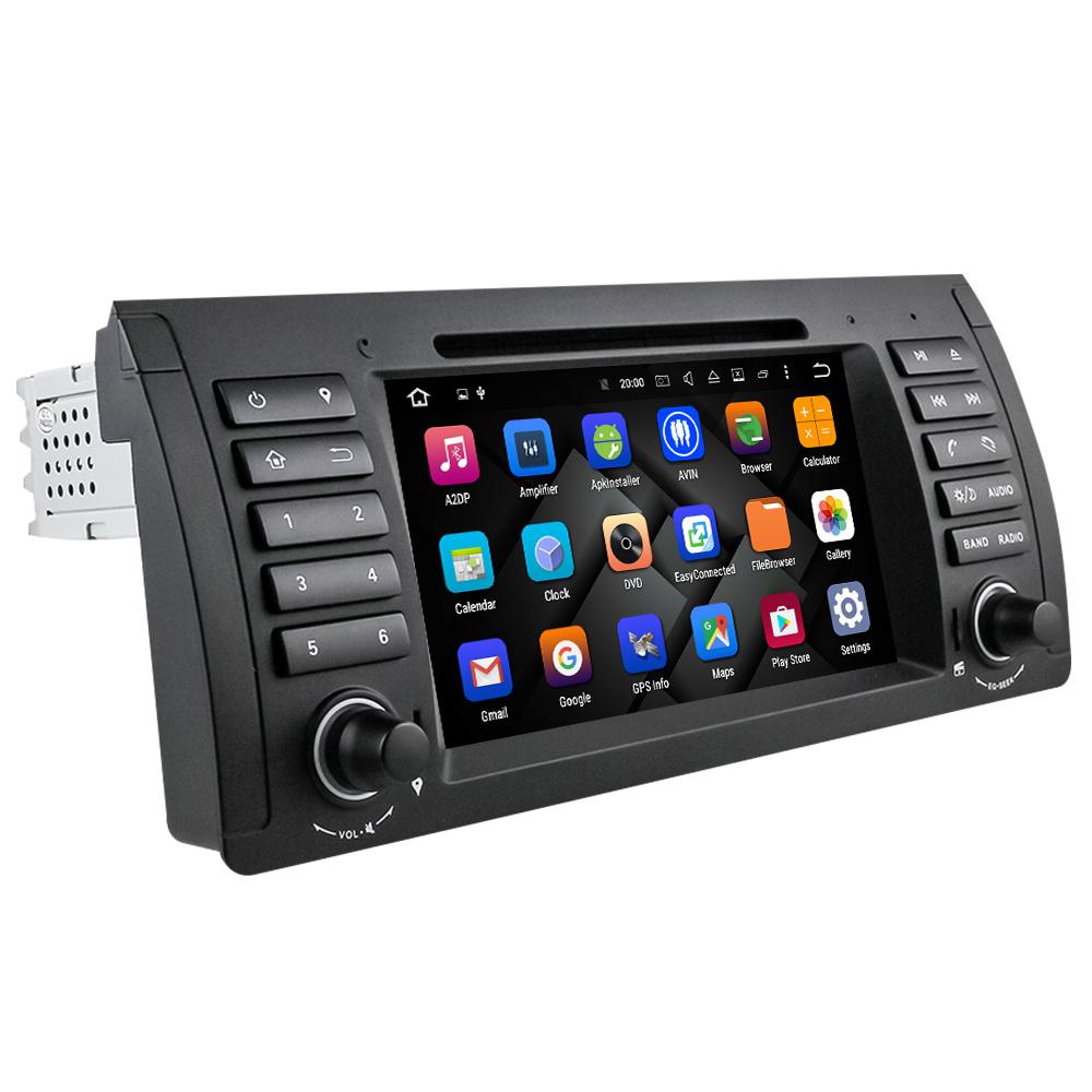 Eunavi 1 din Android 9.0 Car dvd Multimedia Player For BMW E53 E39 X5 Auto radio stereo GPS DSP touch screen headunit 4GB 64GB