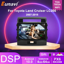 Load image into Gallery viewer, Eunavi 2 Din Android 10 Car Radio Stereo GPS For Toyota Land Cruiser LC200 200 2007 2008 - 2015 Multimedia Head unit no dvd 2din