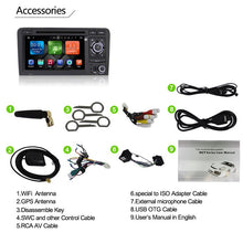 Cargar imagen en el visor de la galería, Eunavi Android 9.0 two 2 Din Car DVD Radio Stereo For Audi A3 S3 RS3 1080P GPS Navigation Multimedia player 1024*600 HD tda7851