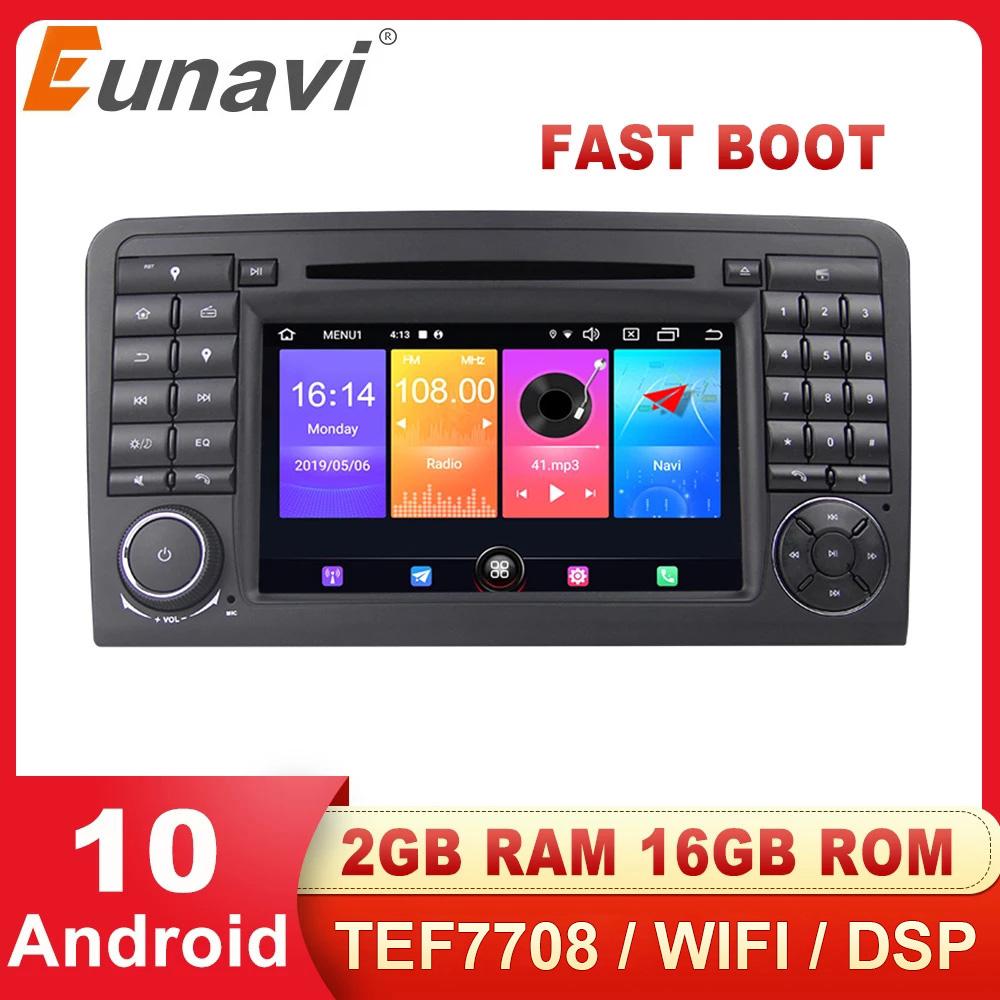 Eunavi 2 Din Android 10 Car DVD Player GPS For Mercedes Benz Class ML W164 ML350 ML300 GL500 ML320 ML280 GL350 GL450 Radio BT