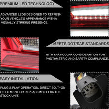 Load image into Gallery viewer, VLAND Tail Lights Assembly For Chevrolet Camaro 2016-2018 Taillight Tail Lamp With Turn Signal Reverse Lights LED DRL Light