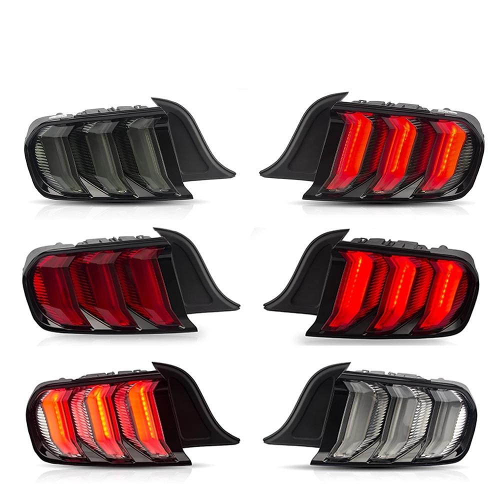 VLAND Tail lamp assembly for Ford Mustang 2015-2020 Tail light with Sequential Turn Signal Reverse Lights Plug and Play