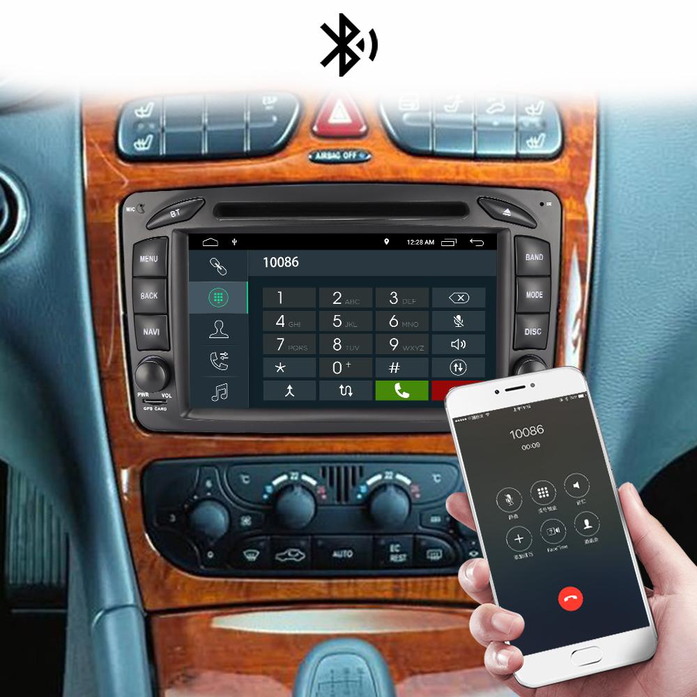 Eunavi 2 Din 7 ''Android 10 samochodowy odtwarzacz dvd dla Mercedes Benz CLK W203 W208 W209 W210 W463 Vito Viano 2din radio samochodowe stereo z dsp