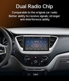 Eunavi 4G 2 Din Android 11 Car Radio For Hyundai Solaris 2 Verna 2016 - 2018 GPS Navigation 2Din DVD Multimedia Video Player