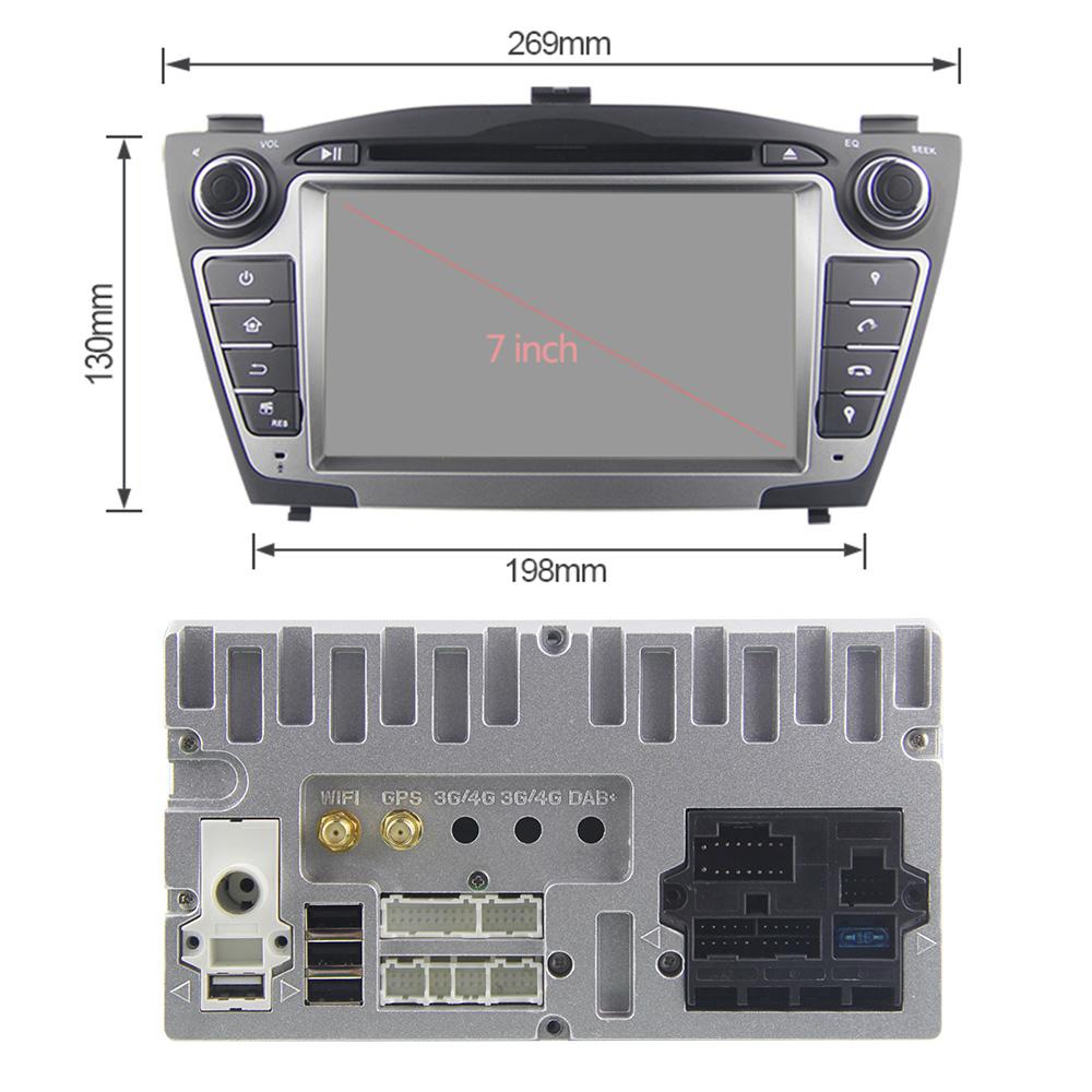 Eunavi 2 Din Android 9.0 Car Radio Multimedia Player For Hyunda Ix35 Tucson 2009-2015 DVD autoradio stereo GPS 2din headunit PC