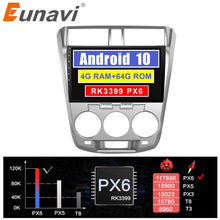 Cargar imagen en el visor de la galería, Eunavi 2 din car radio stereo multimedia for Honda City Classical 2009-2014 gps 2din Android 10 headunit Subwoofer USB