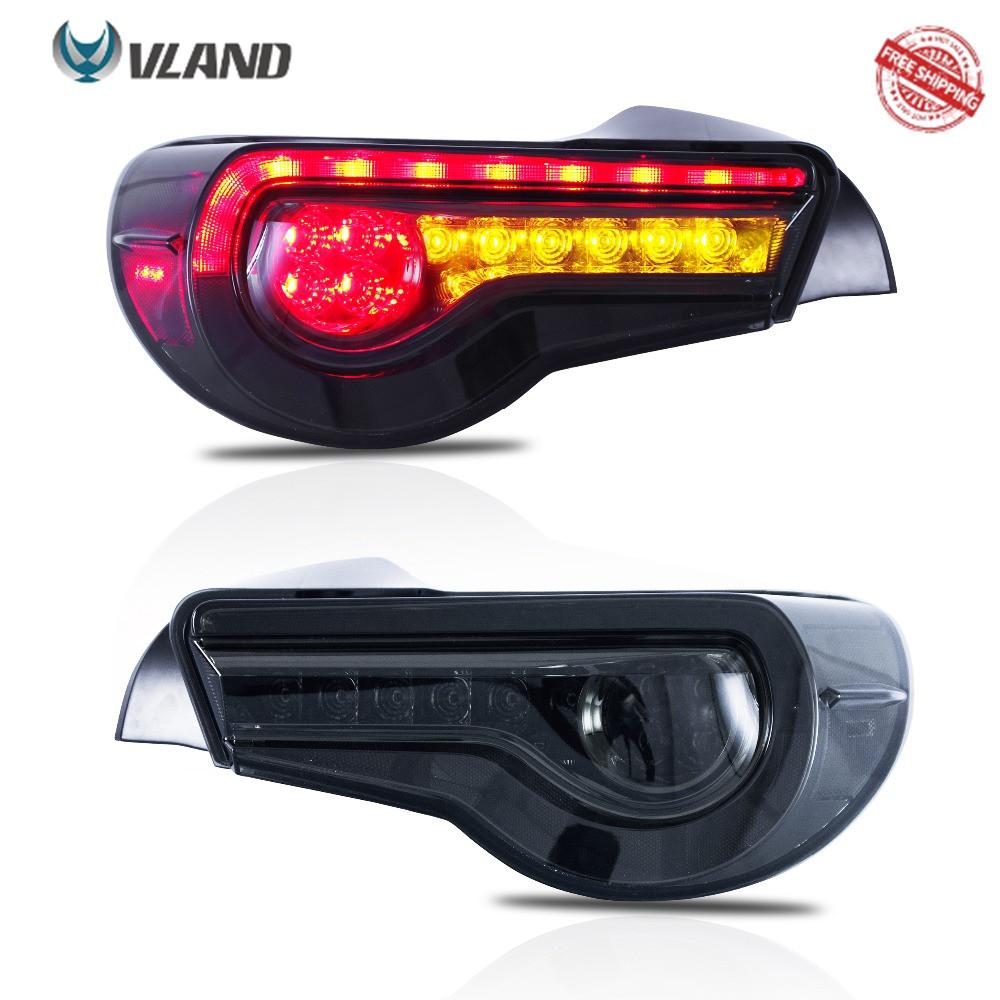 VLAND Tail Lights Assembly For Toyota 86 2012-UP Tail Lamp For Subaru BRZ/Scion FRS 2012-2019 With Moving Turn Signal Light