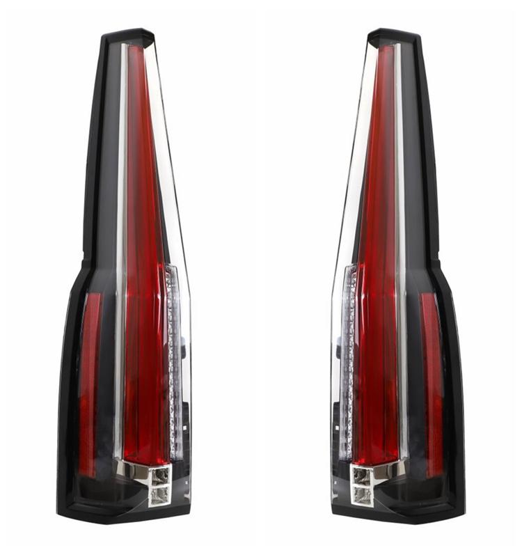 VLAND Tail Lamps Fit For Tahoe/Suburban  Full LED Taillights With DRL+Brake+Reverse Light+Red Turn Signal 2015-2016