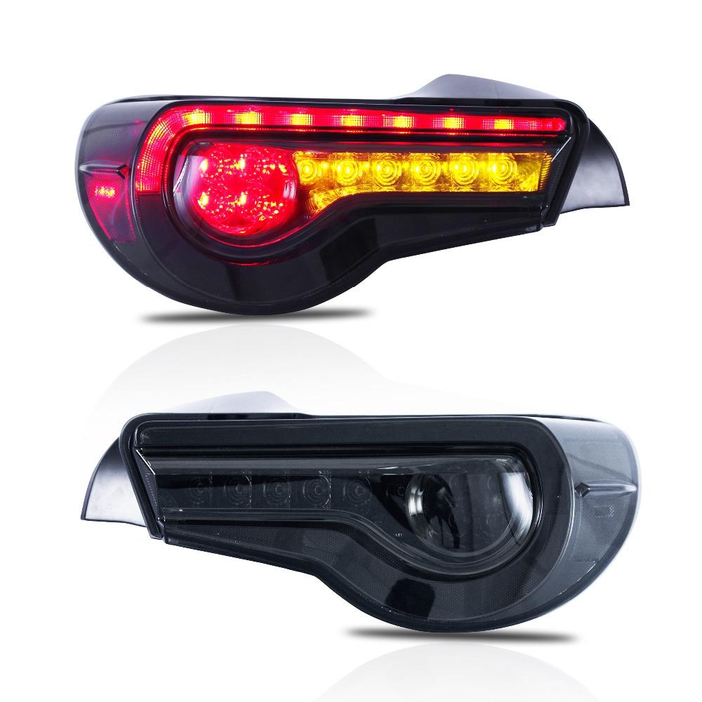 VLAND Tail Lights Assembly For Toyota 86 2012-UP Tail Lamp For Subaru BRZ/Scion FRS 2012-2019 With Moving Turn Signal Light